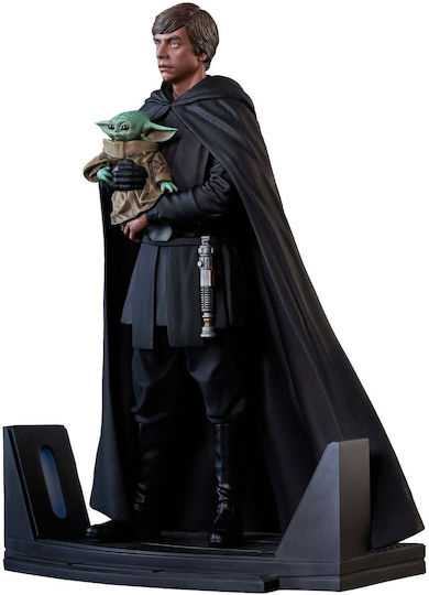 Enarxis Star Wars Mandalorian Luke Skywalker & Grogu Figurine Gentle Giant The Mandalorian Figure Height 25cm Scale 1:7