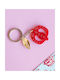 LifeLikes Handmade Keychain Charm Plastic Pink