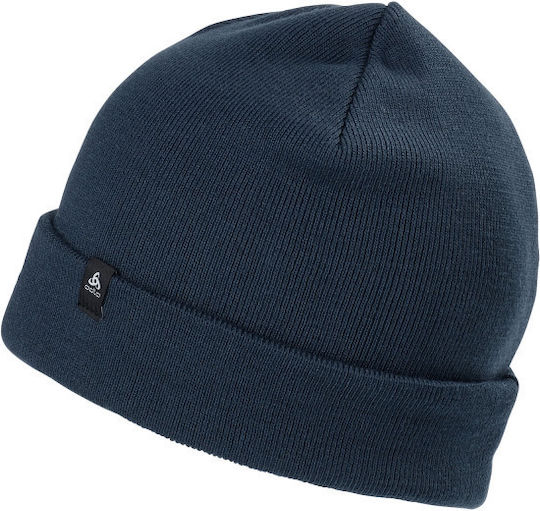 Skadi Beanie Unisex Knitted Beanie in Navy Blue Color