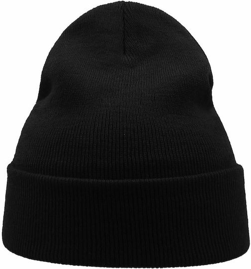 Wind Beanie Ανδρικός Σκούφος Πλεκτός σε Μαύρο χρώμα