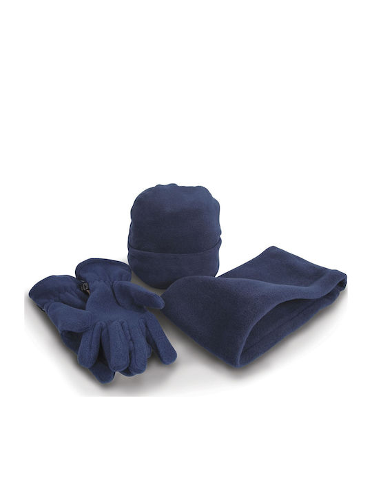 Knitted Beanie Cap Navy Blue