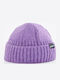 Beanie Ανδρικός Σκούφος με Rib Πλέξη σε Μωβ χρώμα