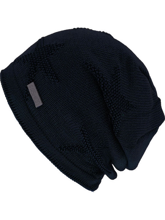 Gift-Me Knitted Beanie Cap Navy Blue