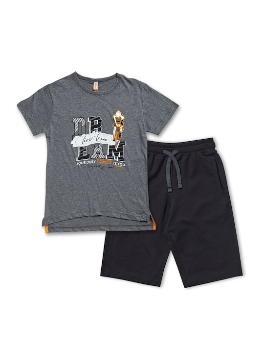 Reflex Kids Set with Shorts Summer 2pcs Gray