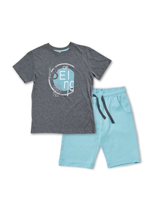 Reflex Kids Set with Shorts Summer 2pcs Gray