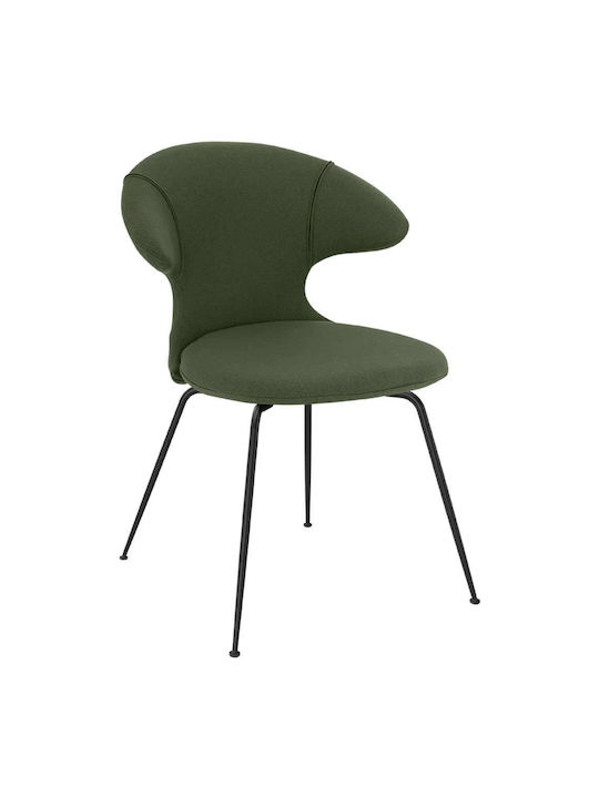 Dining Room Fabric Chair Green 57x59x83cm