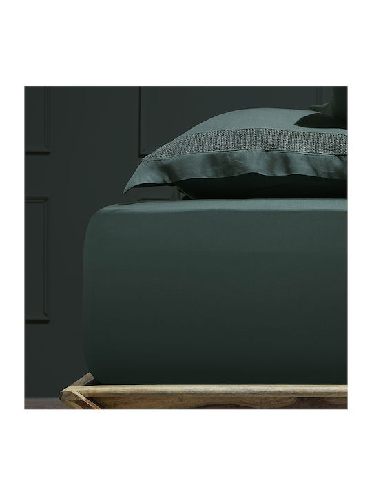 Hauz Sheet King Size with Elastic 200x200+40cm. Green