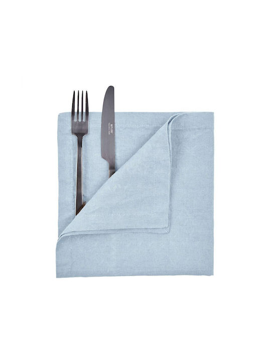 Butlers Τραπεζομάντηλο Λινό RIGA Γαλάζιο 42x42εκ.