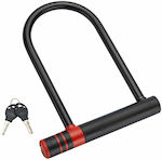 CarCommerce Bicycle Pedal Lock with Key Black