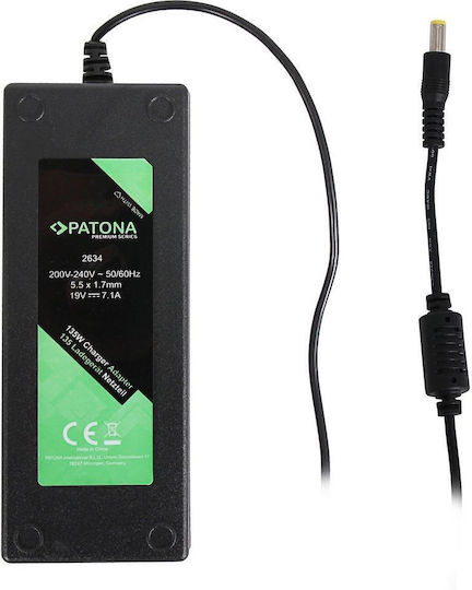 Patona Φορτιστής Laptop 135W 19V 7.1A για Acer με Αποσπώμενο Καλώδιο Τροφοδοσίας