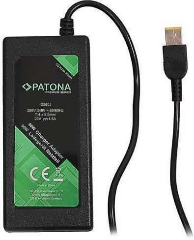 Patona Φορτιστής Laptop 90W 5A για Lenovo χωρίς Καλώδιο Τροφοδοσίας