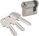 Assa Abloy Цилиндър за ключалка Половина 40мм (30-10) Сребрист