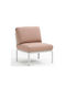 Outdoor-Sessel Polypropylen Rosa mit Kissen 72x78x88εκ.