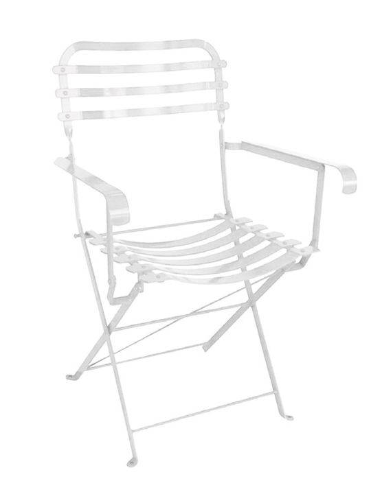 Zappeion Metal White Chair 57x57x83cm