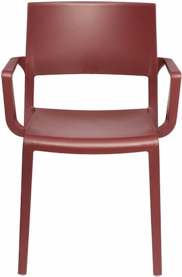 Outdoor Chair Polypropylene Burgundy 59x52x82cm