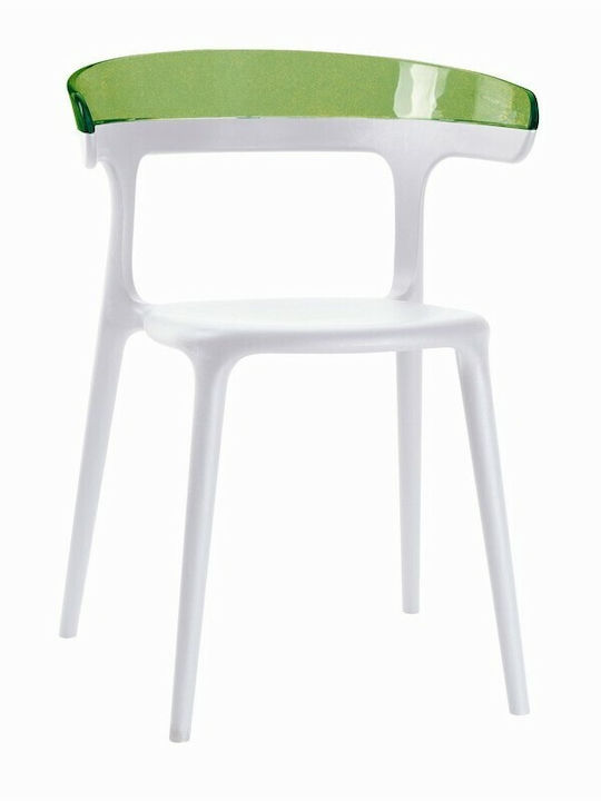Gartenstühle Kunststoff Luna Grüne 55x51x77cm