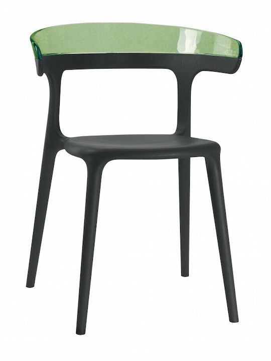 Gartenstühle Kunststoff Luna Grüne 55x51x77cm