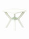 Outdoor Dinner Plastic Table White 70x70x72cm