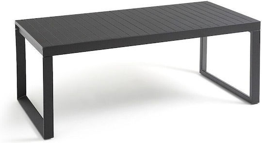 Маса Алуминиево Разтегателена Черен 200x92x75бр