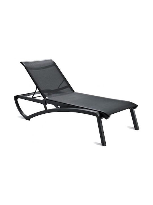 Deckchair Plastic Sunset with Textilene Fabric ...