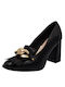 Menbur Leather Black Heels 0