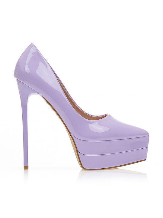 Tsoukalas Pumps mit Stiletto-Absatz Lila