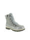 Kimberfeel Synthetic Leather Women's Boots with Laces Gray