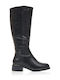 Riding Boots with Zipper Black