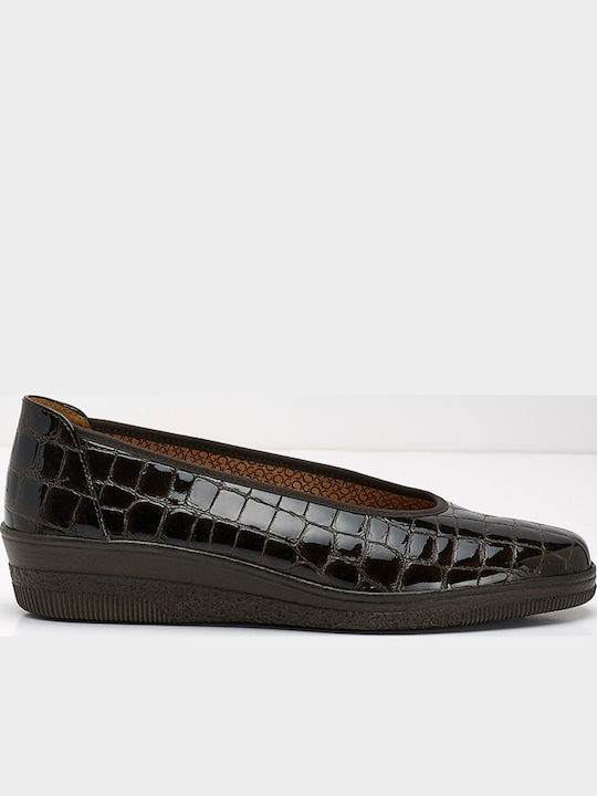 Gabor Anatomic Leather Ballerinas Brown