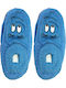 Woolen Winter Women's Slippers Blue