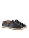 Women's Leather Espadrilles Black