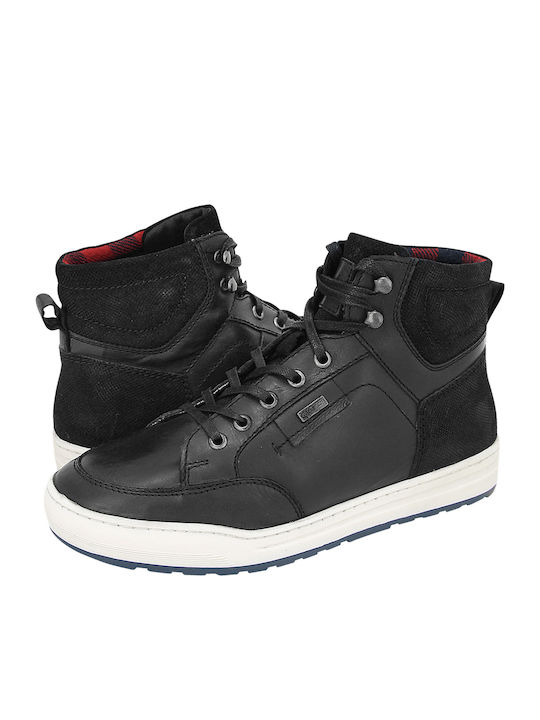 Leder Schwarz Herrenstiefel