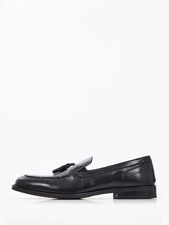 Philippe Lang Men's Leather Loafers Black