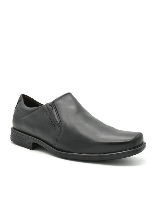 Δερμάτινα Ανδρικά Loafers σε Μαύρο Χρώμα