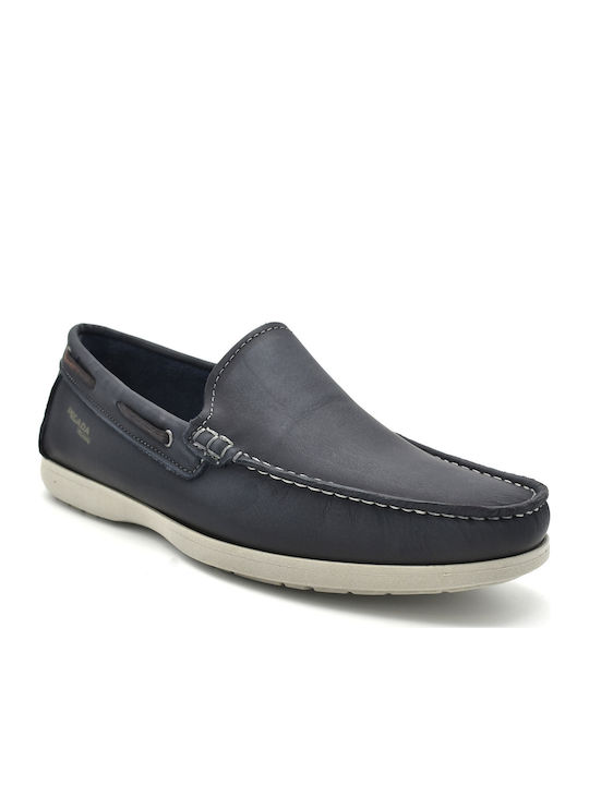 Pegada Δερμάτινα Ανδρικά Loafers σε Μπλε Χρώμα