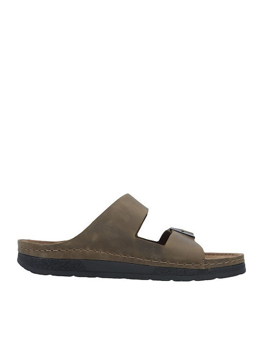 Berkemann Adam Leder Herrensandalen in Braun Farbe