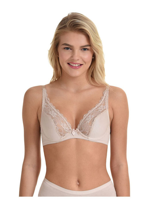 Plunge Push Up Plunge Bra Beige
