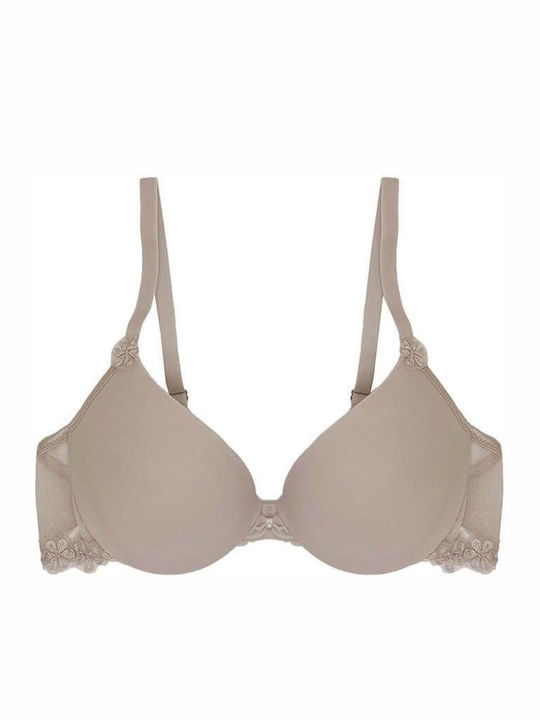 Leilieve Bra with Light Padding Underwire Beige