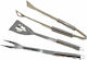 Lampiris Interiors Metallic Cooking Utensil Set Silver 3pcs
