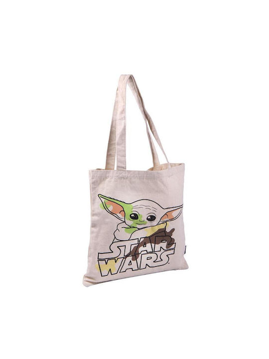 Cerda Βαμβακερή Τσάντα για Ψώνια σε Μπεζ χρώμα