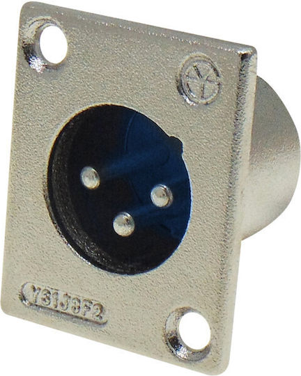 Lz Stecker XLR männlich 5Stück Silber (01.095.0013)