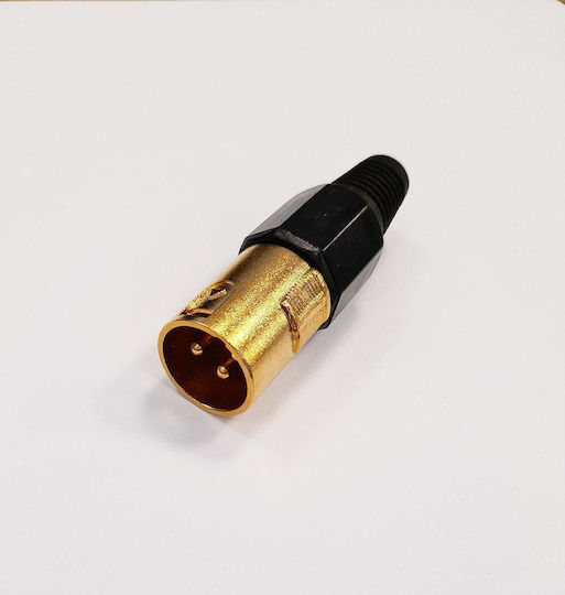 KAL Electronics Plug XLR male Gold (10789/BLACK)