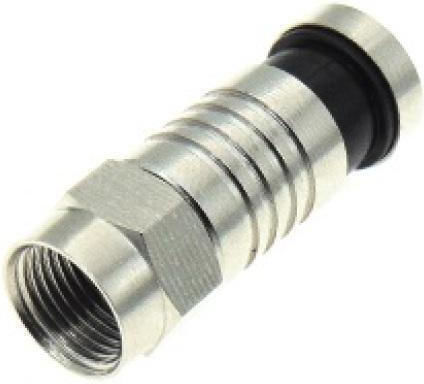 JYC Βύσμα F-Connector male 20τμχ Ασημί (01.103.0080)