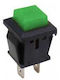 On-Off switch Pushbutton Green 1pcs