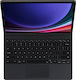 Samsung Cover Flip Cover Plastic cu Tastatură Greacă Negru (Galaxy Tab S9+) EF-DX815UBEGWW