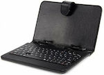 Clever Flip Cover Synthetic Leather with Keyboard English US Black (Universal 8") 140016