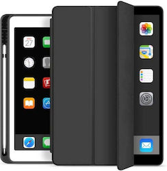 Techancy Flip Cover Σιλικόνης (iPad 2019/2020/2021 10.2'') Μαύρη