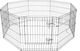 Park Dog Octagon made of Metal in Silver Color 76 x 61 x 76cm