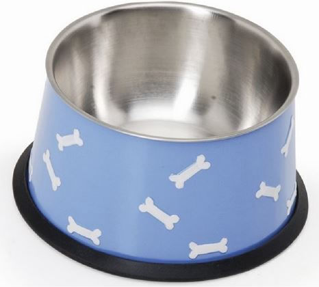 Camon Stainless Steel Bowl Food & Water for Dog 800ml in Blue Color