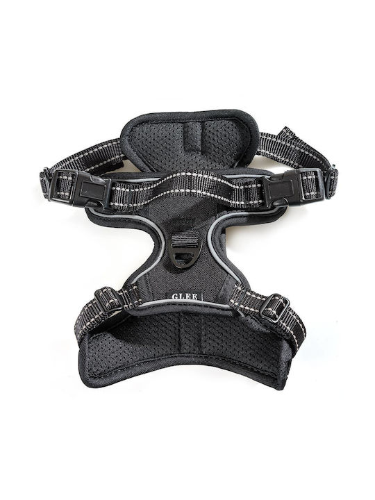 Glee Dog Strap Harness Saddle Black Small 40-55CM